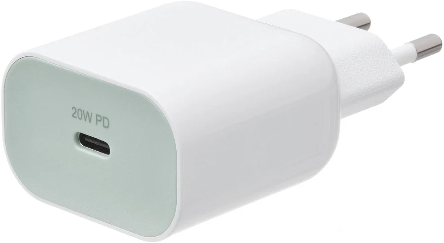 CHARGEUR USB EU 1 PORT USB-C - 1 PORT USB-A 20W