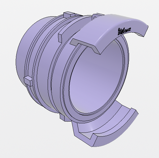 RACCORD SYMETRIQUE G2-1/2P ALU M AVEC VERROU