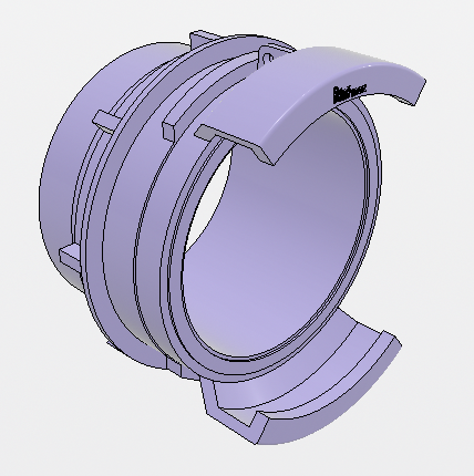 RACCORD SYMETRIQUE G4P ALU M AVEC VERROU