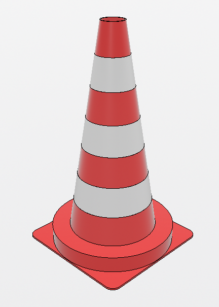CONE DE CHANTIER REFLECHISSANT 500MM CLASSE 2 SANS LESTAGE