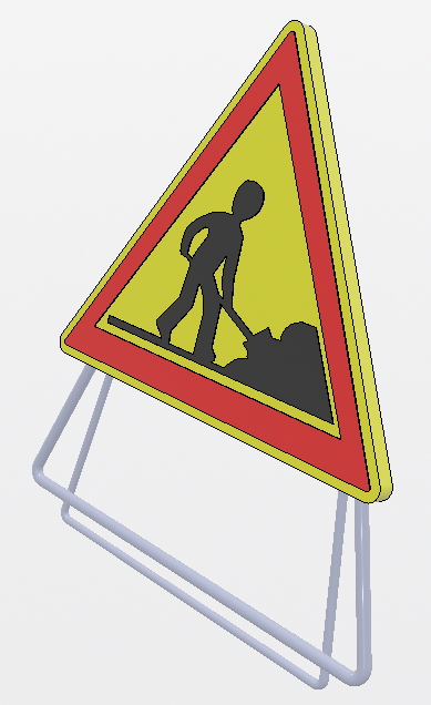 PANNEAU SIGNALISATION TRAVAUX AK5