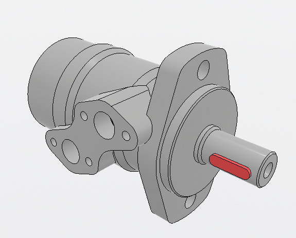 MOTEUR HYDRAULIQUE MHP100 100CM3 ARBRE CLAVETE D25