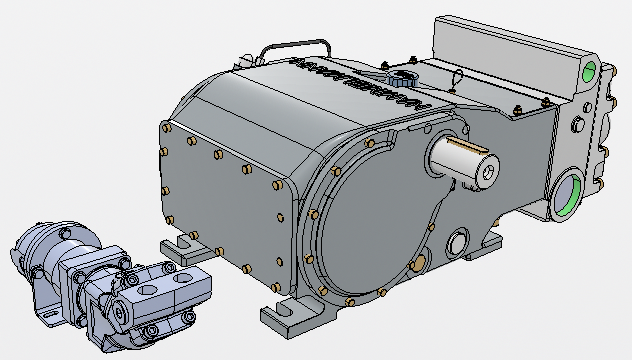 POMPE HP - HDP146 - HORIZONTALE 325L/MIN 230B DG 484CM3 PISTON Ø70