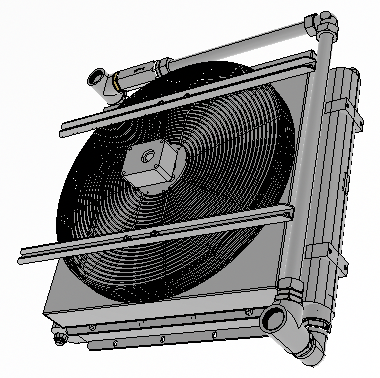 REFROIDISSEUR AIR-HUILE 808A - H2 / BY-PASS 3B