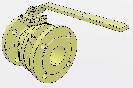 VANNE 2 VOIES A BOISSEAU - G2-1/2P BRIDE INOX PN16 - ADR