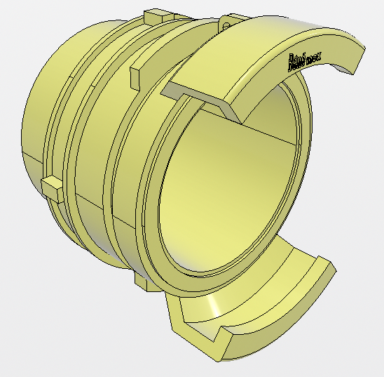 RACCORD SYMETRIQUE G2-1/2P INOX M AVEC VERROU