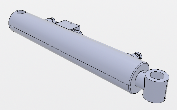 VERIN HYD - SOCAH - TELESCO 1 EXP C300 D70-40 + CLAPET DOUBLE G3/8P