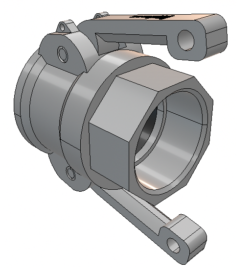 COUPLEUR FEMELLE TYPE D INOX 316 DN50 - JOINT NBR