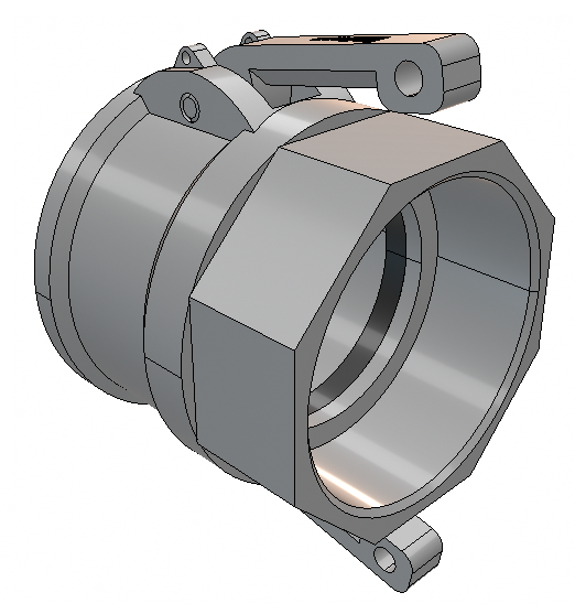 COUPLEUR FEMELLE TYPE D INOX 316 DN65 - JOINT NBR
