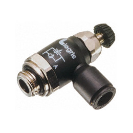 Régleur de débit compact à l'échappement à vis extérieure : mm - BSPP