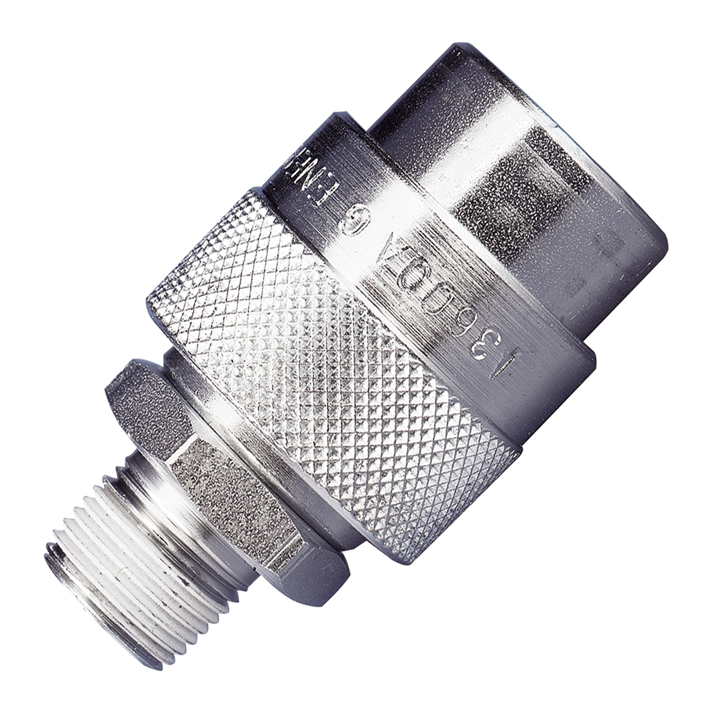 Coupleur femelle rapide 700 bar à visser. raccordement mâle 3/8'' NPT