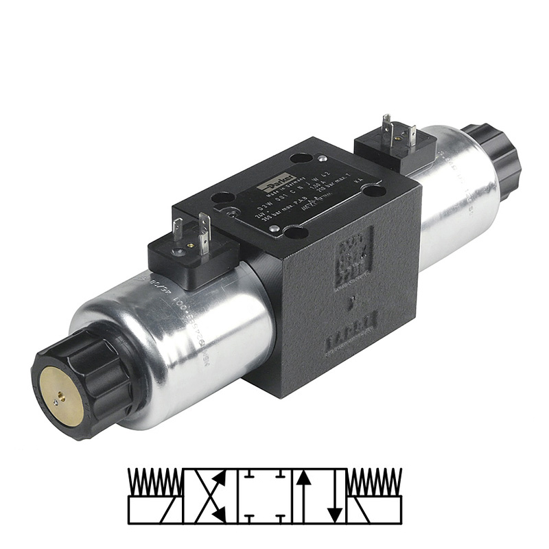 Distributeur Parker NG10 4/3 centre fermé. 24V DC