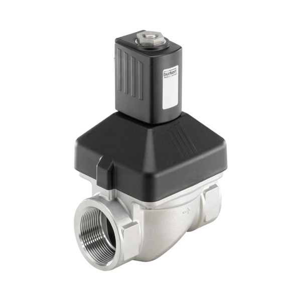 Électrovanne 2/2 NF type 6213 Inox. 0-10 bar. passage . Gaz.