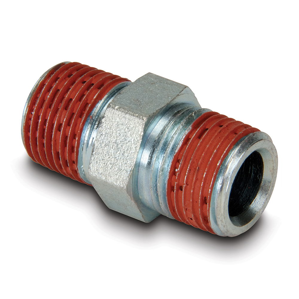 Mamelon égal 3/8" NPT mâle. pression max 700 bar. longueur