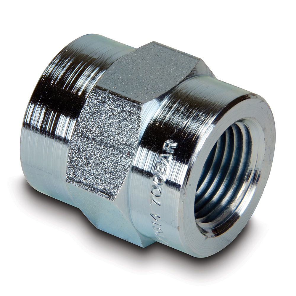 Manchon égal 3/8'' NPT femelle. pression max : 700 bar. longueur 29 mm