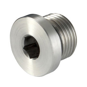 Obturateur 6 pans creux en acier zingué + joint ED - 400 bar