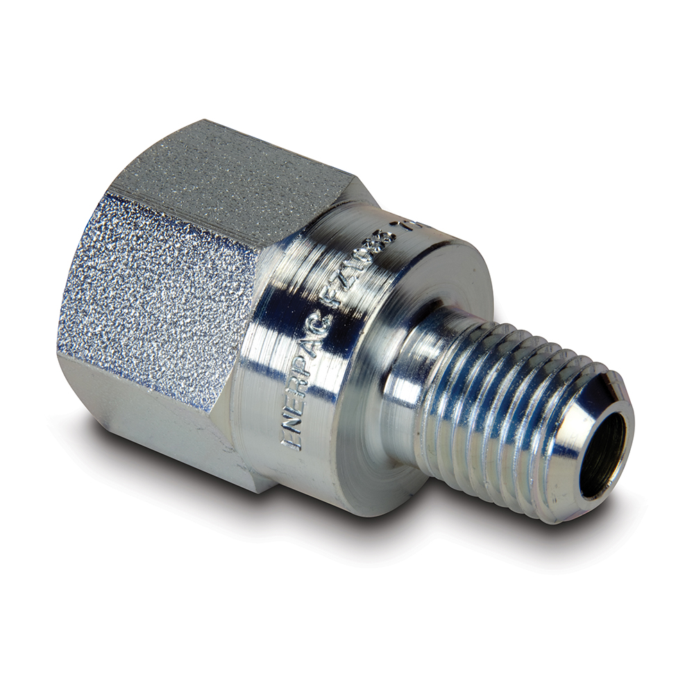Réducteur 1/4'' NPT mâle. 3/8'' NPT femelle. pression max : 700 bar