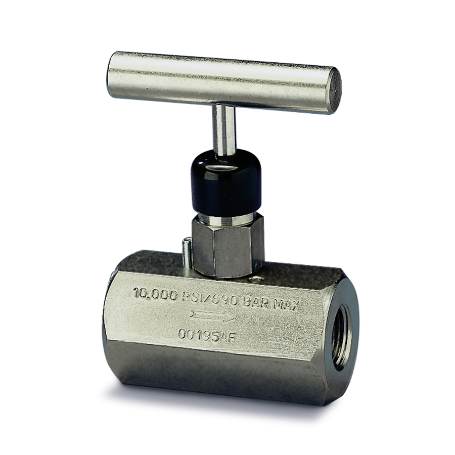 Valve hydraulique à pointeau 700 bar. orifices 3/8'' NPTF