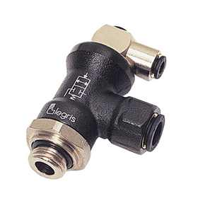 Raccord stop-vérin orientable en laiton. mm - BSPP mâle