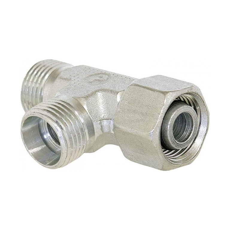 Té renversé femelle orientable DIN pour tube de mm ( bar)
