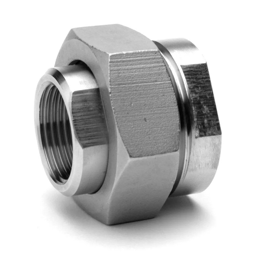 Union femelle-femelle Gaz à joints coniques en inox 316L. série FF