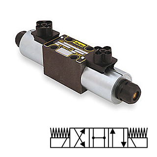 Distributeur parker NG6 4/3 centre ouvert.