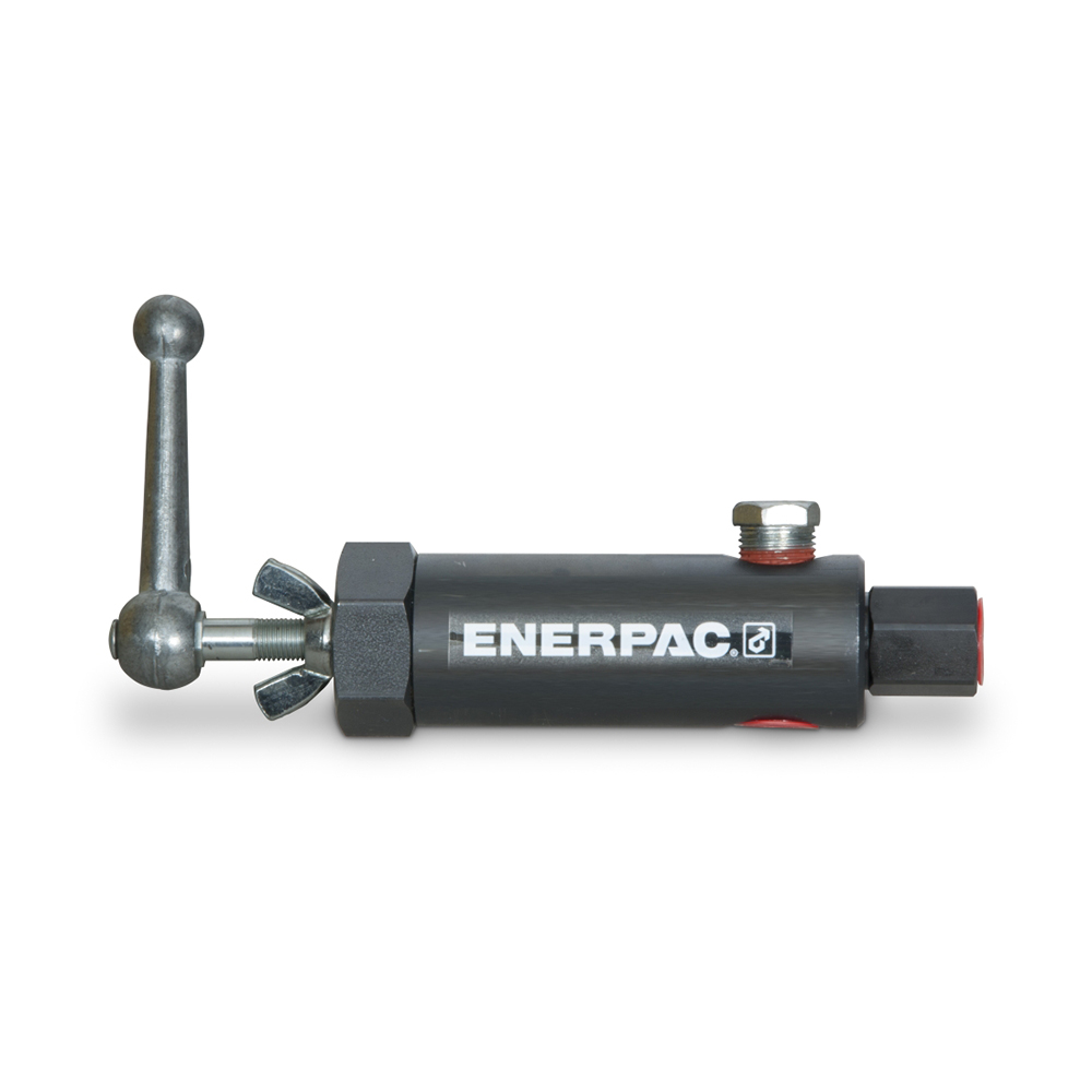 Valve avec limiteur de pression réglable de 55 à 700 bar. orifices 3/8'' NPTF