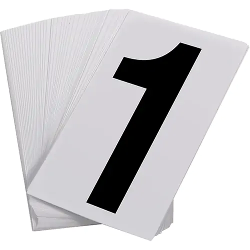 CHIFFRE 1 AUTOCOLLANT PQT 50