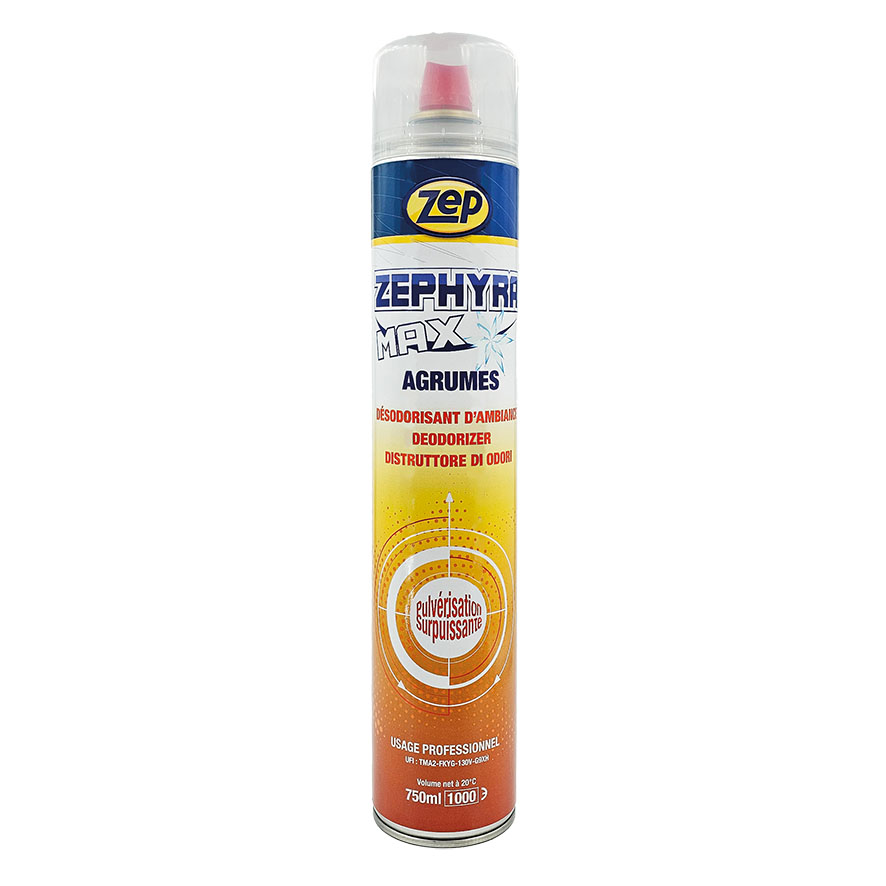 ZEPHYRA MAX AGRUMES - AEROSOL 750 ML (LOT DE 12)